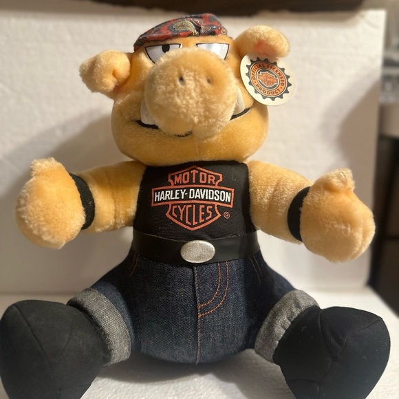 Harley-Davidson Tan and Black Stuffed Animal‎ - Picture 1 of 8